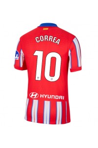 Atletico Madrid Angel Correa #10 Jalkapallovaatteet Kotipaita 2024-25 Lyhythihainen